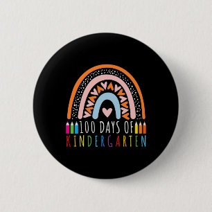 100 Days Of Kindergarten 100th Day Of School For T 6 Cm Round Badge