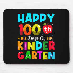 100 Days Of Kindergarten 100th Day Of School Mouse Pad