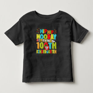 100 Days of Kindergarten Colourful Cute Toddler T-Shirt