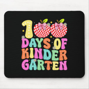 100 Days Of Kindergarten Girls 100th Day Of School Mouse Pad