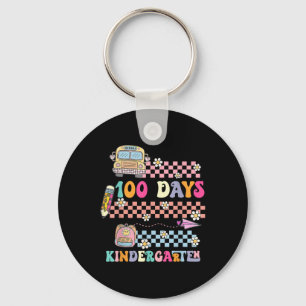 100 Days Of Kindergarten Happy 100th Day Of Key Ring