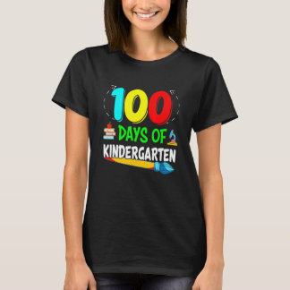 100 Days Of Kindergarten - Happy 100th Day Of Scho T-Shirt