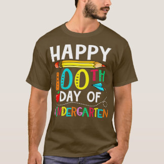 100 Days Of Kindergarten Happy 100th Day Of School T-Shirt