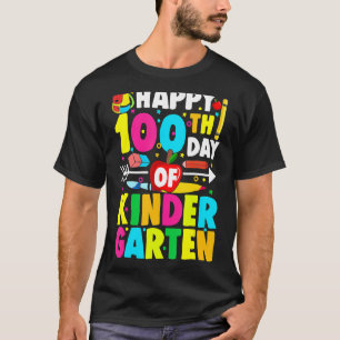 100 Days Of Kindergarten Happy 100th Day Of School T-Shirt