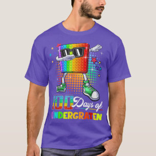 100 Days Of Kindergarten School Teacher Kids 100th T-Shirt