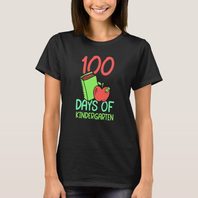 100 Days Of Kindergarten Sweet Sayings Team Cute T-Shirt (Front)