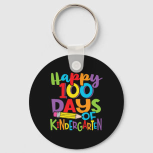 100 Days Of Kindergarten Teacher And Kids Colourfu Key Ring