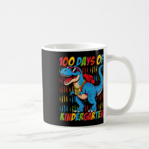 100 Days Of Kindergarten Trex Dinosaur Kids Boys S Coffee Mug