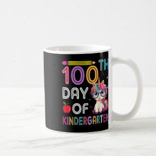 100 Days Of Kindergarten Unicorn 100th Day Of Coffee Mug