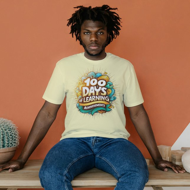 100 Days of Learning Achievements Fun Milestones T-Shirt (Creator Uploaded)