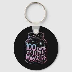 100 Days Of Little Miracles Magical Jar Gratitude Key Ring