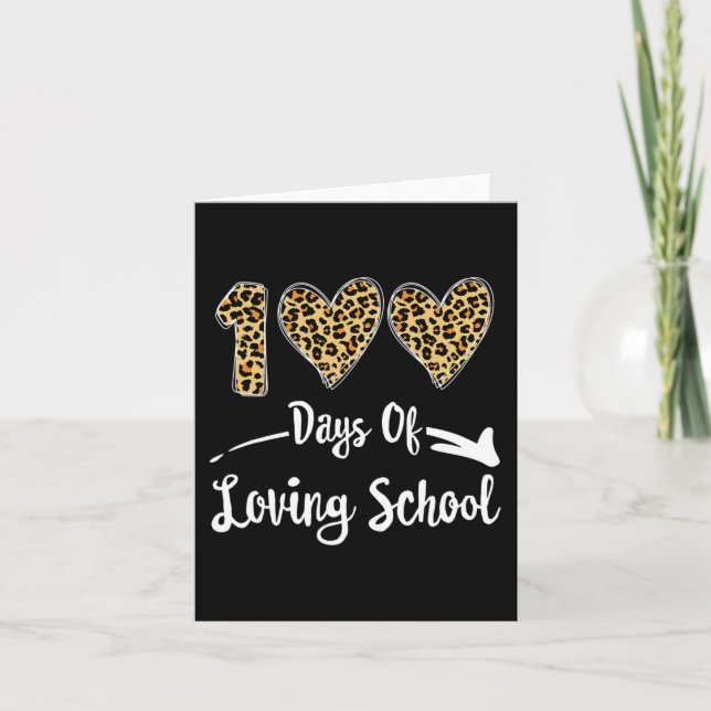 100 Days Of Loving School Card (Front)