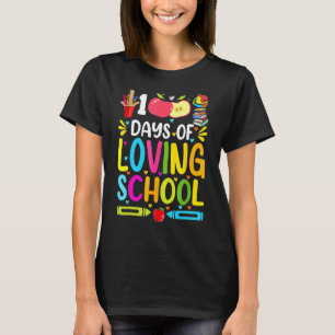 100 Days Of Loving School Cute 100th Day Of School T-Shirt