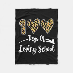 100 Days Of Loving School Fleece Blanket