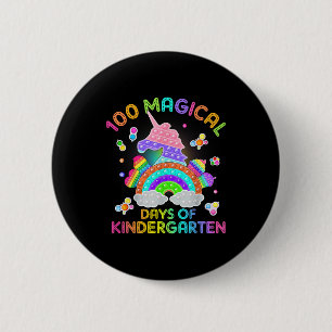 100 Days Of Magical Kinder Learning School Unicorn 6 Cm Round Badge
