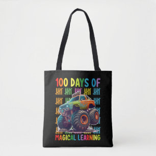 100 Days Of Magical Learning Monster Truck School Tote Bag