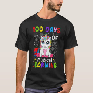 100 Days Of Magical Learning School Unicorn 100 Da T-Shirt