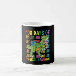 100 Days Of Magical Learning T Rex Dinosaur School Coffee Mug