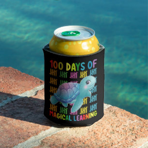 100 Days Of Magical Learning Turtle School Can Cooler