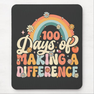 100 Days of Making a Difference Rainbow Teaching Mouse Pad