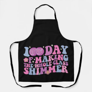 100 Days Of Making The Whole Class Shimmer Disco Apron