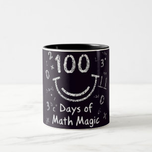 100 Days of Math Magic Two-Tone Coffee Mug