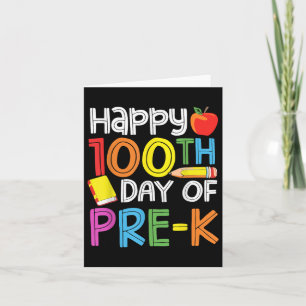 100 Days Of Preschool Teacher Kids 100th Days Of Card