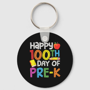 100 Days Of Preschool Teacher Kids 100th Days Of Key Ring