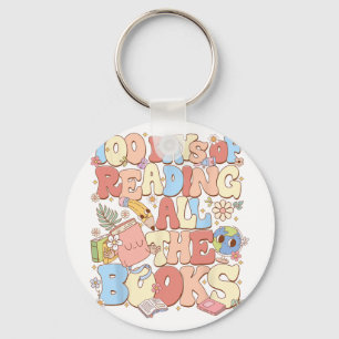 100 Days Of Reading All The Books Celebration  Key Ring