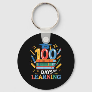 100 Days Of School 100 Days Of Learning Teacher Key Ring