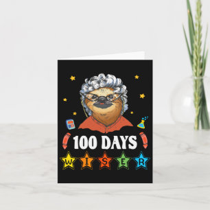 100 Days Of School 100 Year Old Lady Costume For W Card