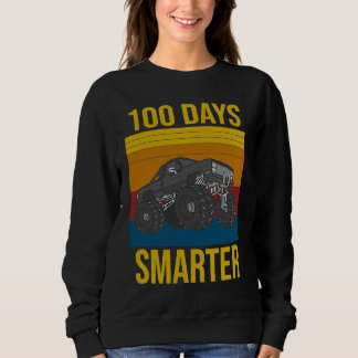 100 Days of School 100th Day 100 Days Smarter Mons Sweatshirt
