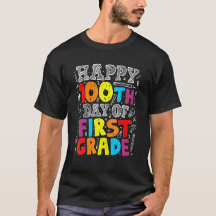 100 Days Of School 100th Day Of 1st Grade Teacher T-Shirt