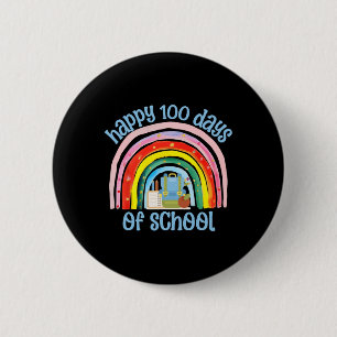 100 Days Of School, 100th Day Of School Era Girls 6 Cm Round Badge