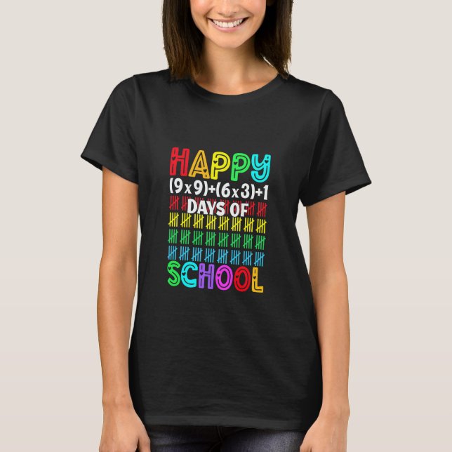 100 days of school,100th day of school T-Shirt (Front)