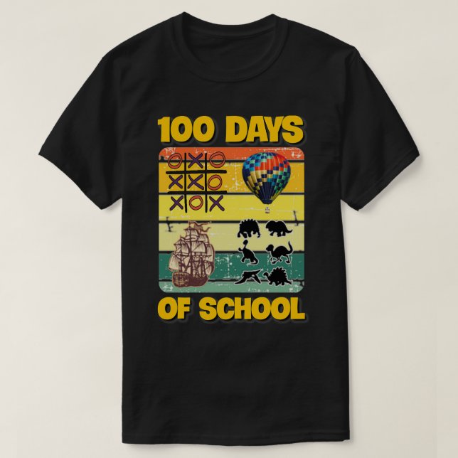 100 days of school 4 T-Shirt (Design Front)