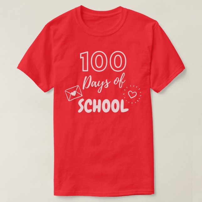 100 Days of School 8 1 T-Shirt (Design Front)