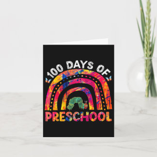 100 Days Of School Afro Girl Kids 100th Day Teache Card