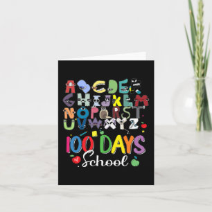 100 Days of School Alphabet Lore Abc's School Cost Card