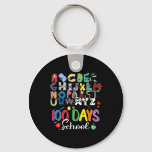 100 Days of School Alphabet Lore Abc's School Cost Key Ring