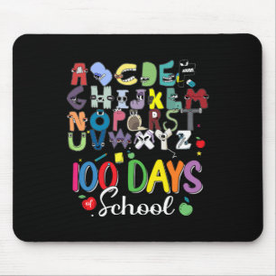 100 Days of School Alphabet Lore Abc's School Cost Mouse Pad