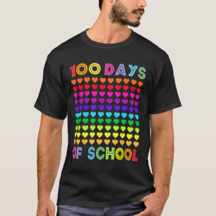 100 Days Of School And Still Loving It Hearts 100t T-Shirt