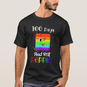 100 Days Of School And Still Poppin 100th Day Kids T-Shirt