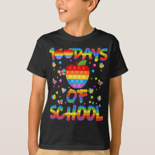 100 Days Of School And Still Poppin 100th Day Kids T-Shirt