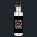 100 Days Of School And Still Poppin' Girl  710 Ml Water Bottle<br><div class="desc">100 Days Of School And Still Poppin' Unicorn Girl Pop It</div>