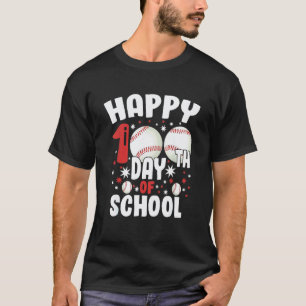 100 Days of School Apparel 100th Day Baseball Teac T-Shirt
