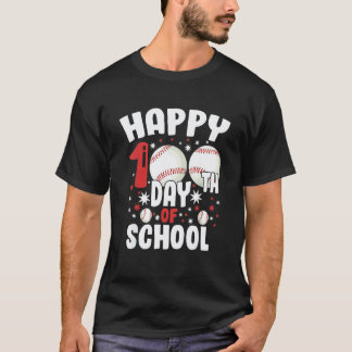 100 Days of School Apparel 100th Day Baseball Teac T-Shirt
