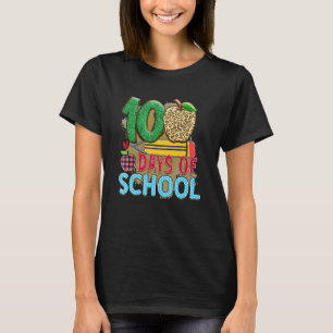 100 Days Of School Apple Pencil  Student Teacher T-Shirt