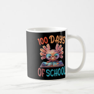 100 Days Of School Axolotl Sea 100th Day Of Coffee Mug