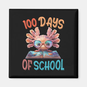 100 Days Of School Axolotl Sea 100th Day Of Magnet